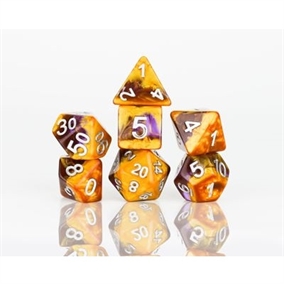 Amethyst Geode Dice set - Rollespilsterninger - Sirius Dice